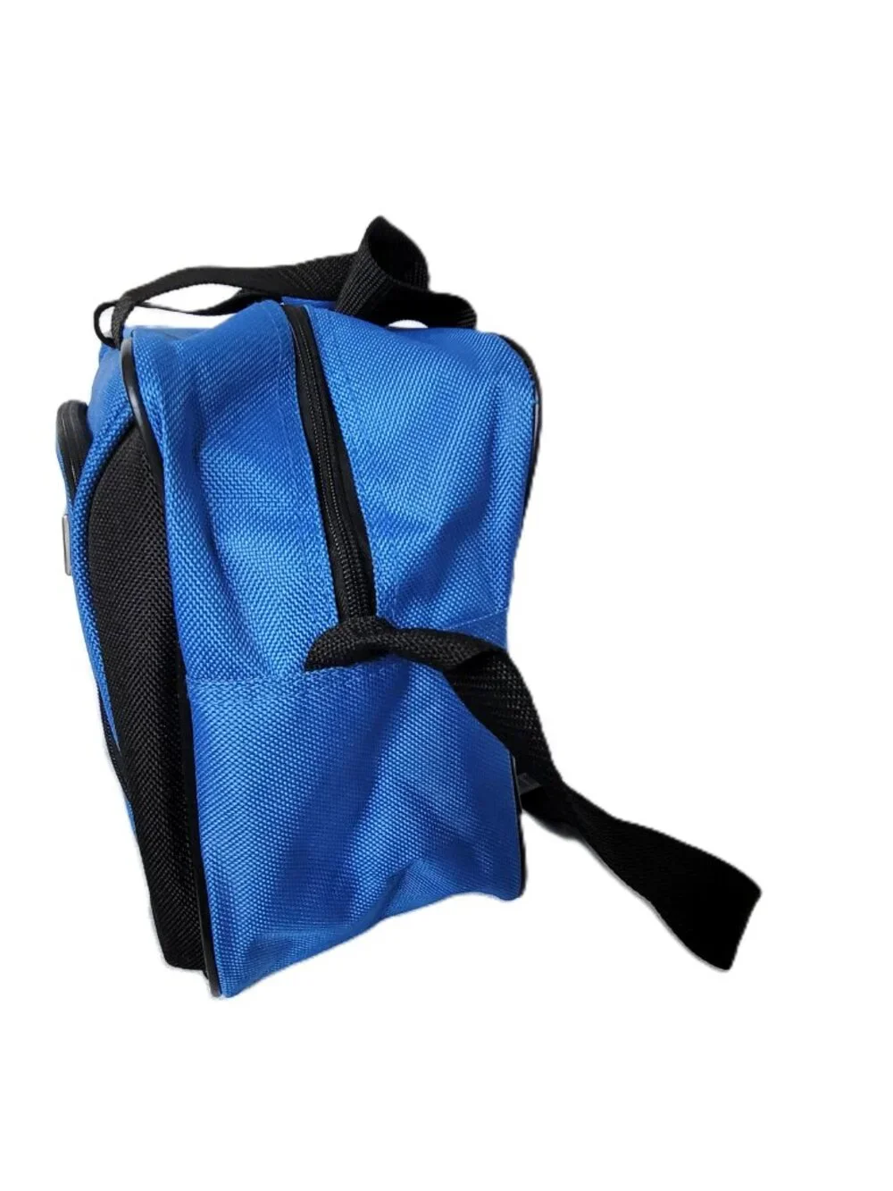 Vintage Verdi Blue Canvas Travel Duffel Bag Small Gym Carry On Tote